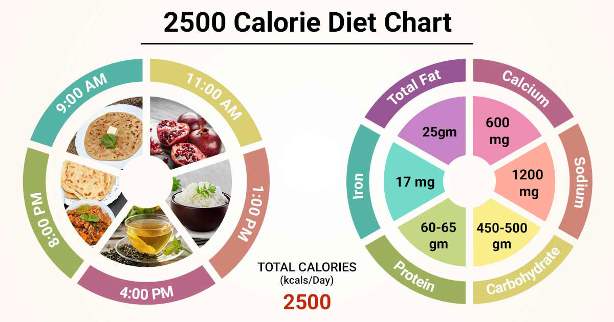 2500 calories meal plan